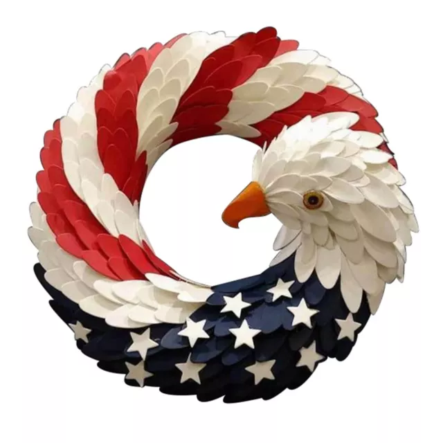 USA Flag Wreath for Independence Day & Patriotic Holidays-MP