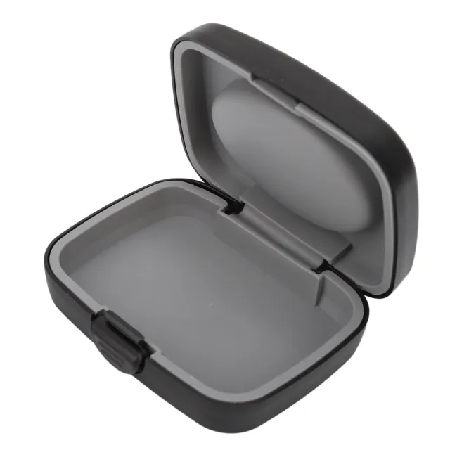 Estuche de audífonos pequeña caja de protección portátil para audífonos al aire libre negro