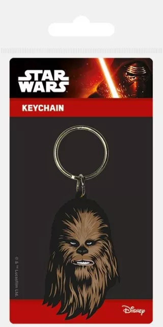 Star Wars Chewbacca Rubber Keychain Porte-Clé De Gomme Pyramid International
