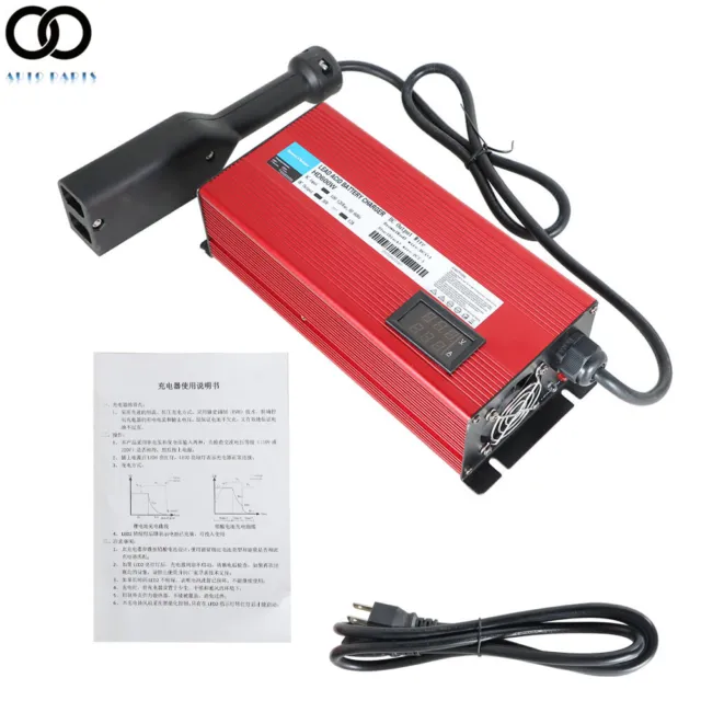 FOR EZGO Club Car TXT "D" Style Plug  36V 12A Golf Cart Battery Charger