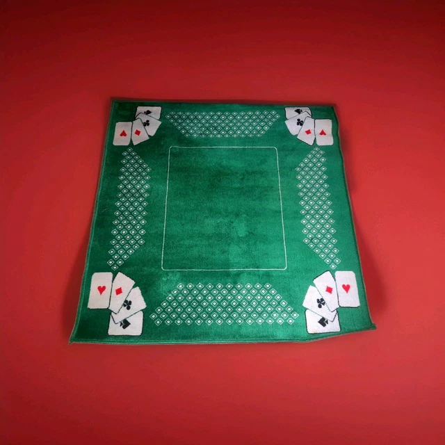 Tapis De Jeu Poker Vintage En Peau De Vache - Ancien, Décoration Rétro