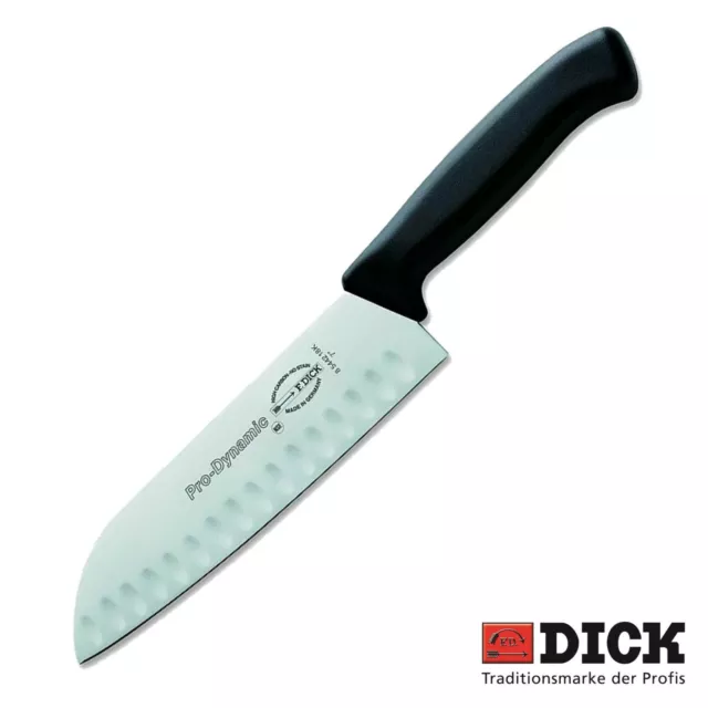 F. Dick Santokumesser Santoku Messer Kochmesser Küchenmesser mit Kullenschliff 2