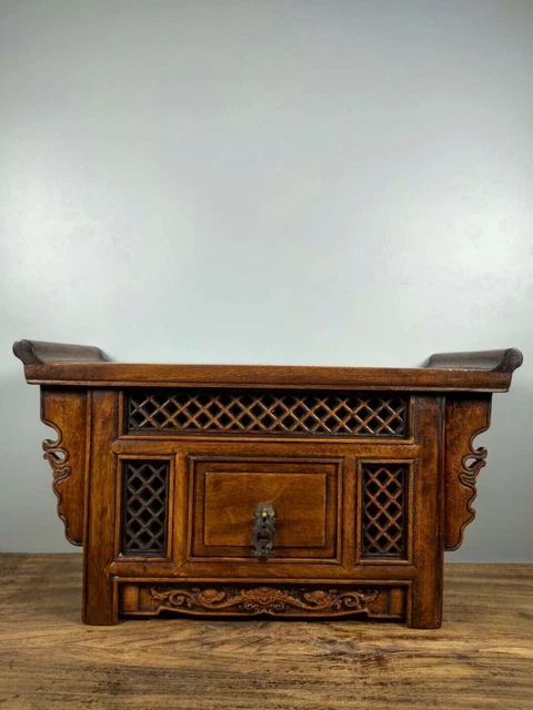 16.8'' Chinese wood cabinet natural Rosewood cabinet old wood cupboard