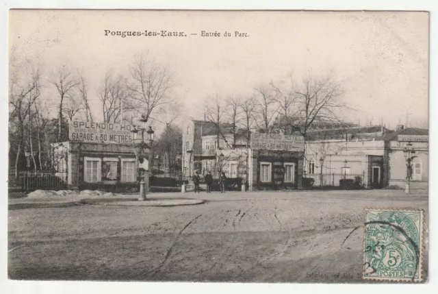 POUGUES LES EAUX - Nievre - CPA 58 - the entrance to the Park