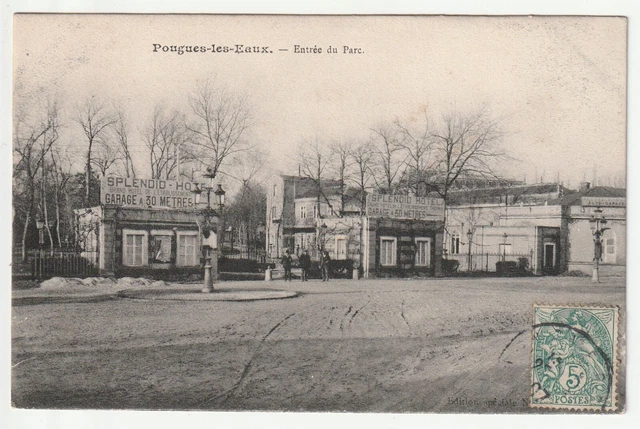 POUGUES LES EAUX - Nievre - CPA 58 - l' entrée du Parc