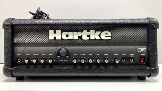 Hartke Amp Head Dual Channel Bass Guitar Amplifier GT60 Great Sound Tested