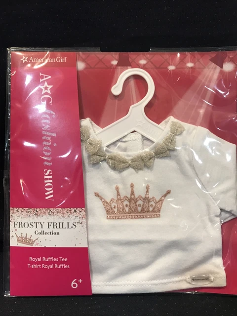 American Girl 18" Doll Clothes Fashion Show Frosty Frills Collection Ruffles Tee