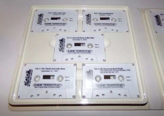 Radio Yesteryear Collection of Old Time Radio Cassette Tapes - VGC 3