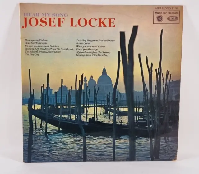 Josef Locke (Vinyl LP) Hören Sie mein Lied - Musik zum Vergnügen - UK-1968-Schallplatte