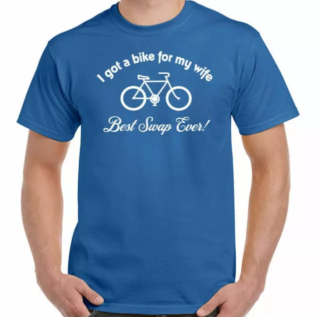 Cycling T-Shirt Bike Mens Funny Bicycle Cyclist BMX MTB Road Racer For My Wife