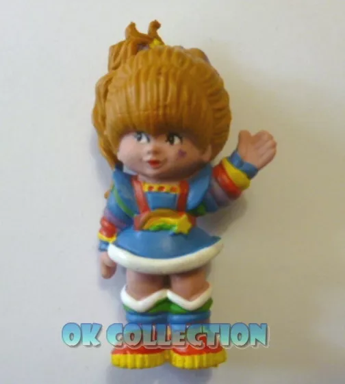 PERSONAGGIO IRIDELLA RAINBOW BRITE vintage anni '80 in PVC alto circa 6 cm (f).