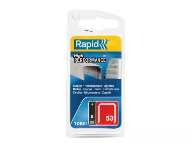 Rapid 53/8B 8mm Galvanised Staples (Pack 1080)