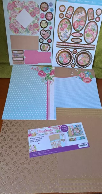 Reduced Clearout New Hunkydory Florabunda Floral Delights Card Making Set