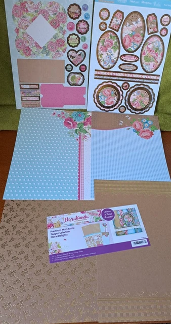 Reduced Clearout New Hunkydory Florabunda Floral Delights Card Making Set