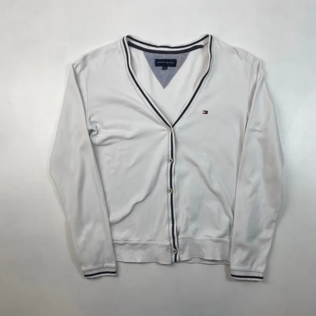 Cardigan Tommy Hilfiger ragazza bianco, taglia gioventù XL