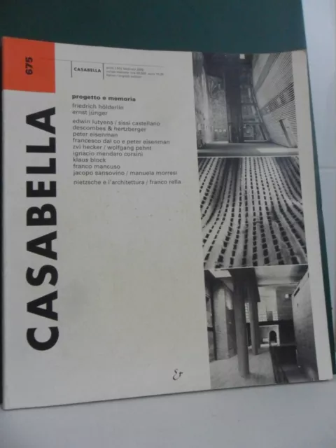 Casabella 675 Febbraio 2000  Rivista  Architettura, Direttore Francesco Dal Co