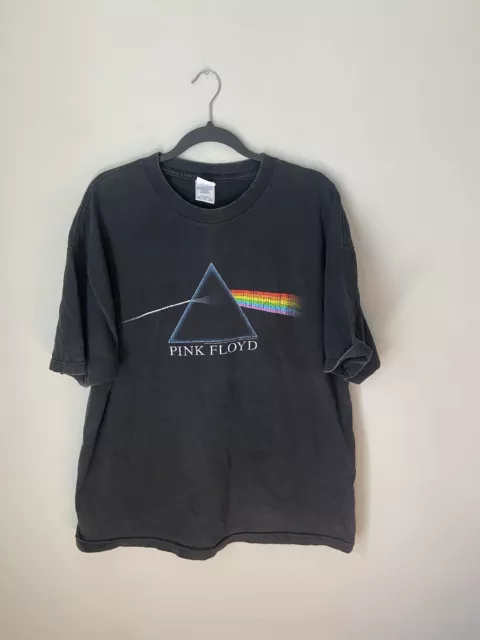 Vintage Pink Floyd Shirt Mens 2XL Black Short Sleeve Band Concert Graphic 2004