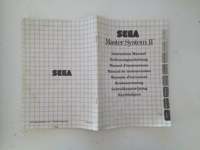 Notice/Mode d'emploi/Manuel d'instructions Console SEGA Master System 2 PAL FR