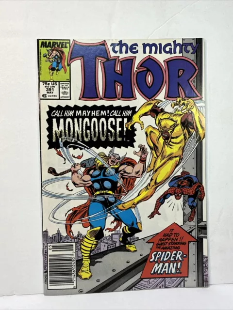 THE MIGHTY THOR #391 (1988) Marvel Comics Newsstand 1st Eric Masterson NM