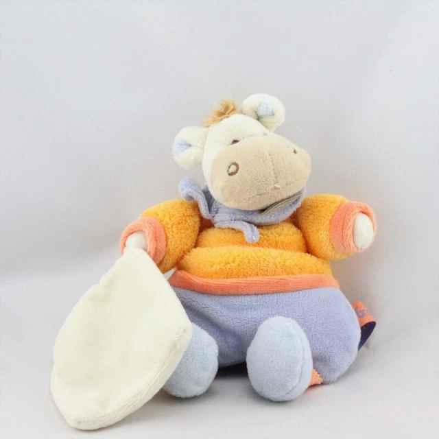 Doudou et Compagnie ane cheval Mario jaune parme mouchoir Graines - 18213