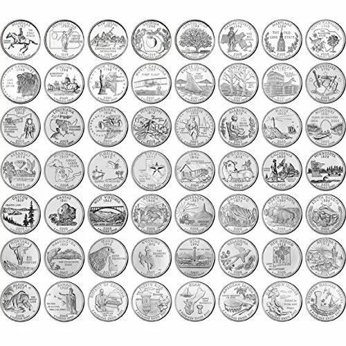 USA - 50 State Quarters Collection 1999 - 2008 - US America Coins