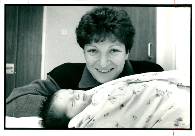 Sophie Mirman with an infant. - Vintage Photograph 1675277
