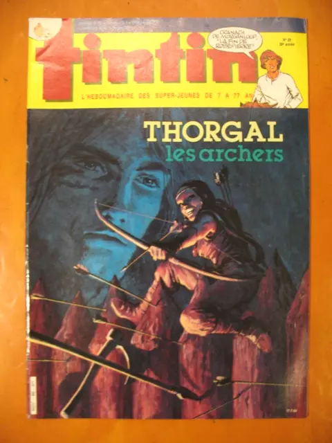 Le Journal de TINTIN N° 462 du 17/07/1984- Thorgal: Les archers