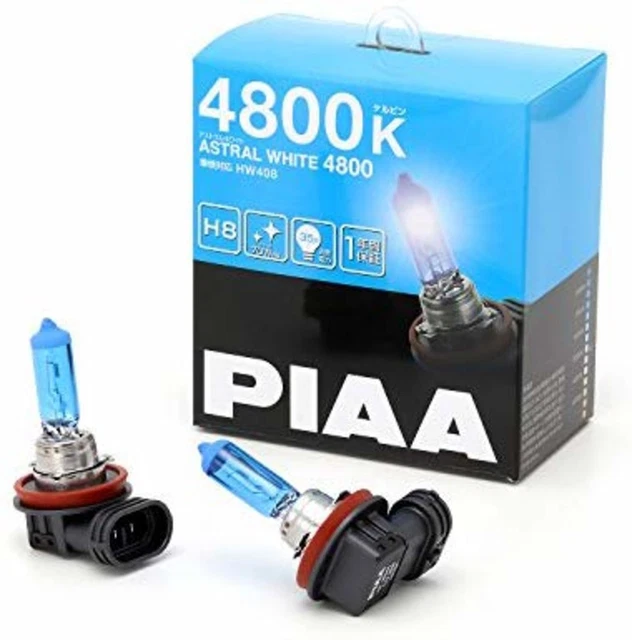 PIAA Halogen Leuchtmittel Astral Weiß 4800K H8 12V55W 2pcs HW408 F/S W/