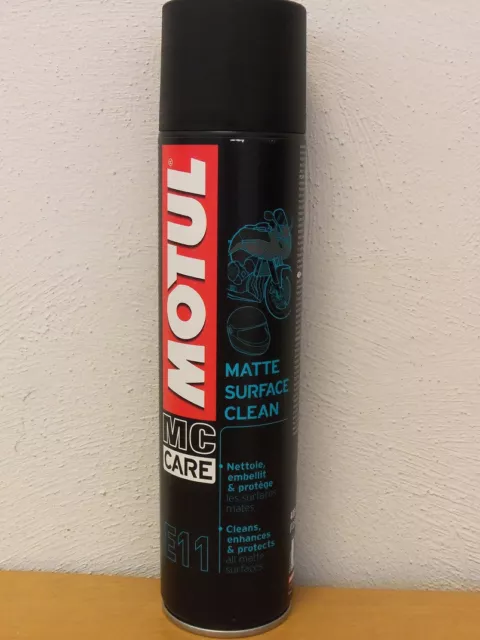 23,75€/l Motul E11 Matte Surface Clean 400ml Pflegespray für matte Oberflächen