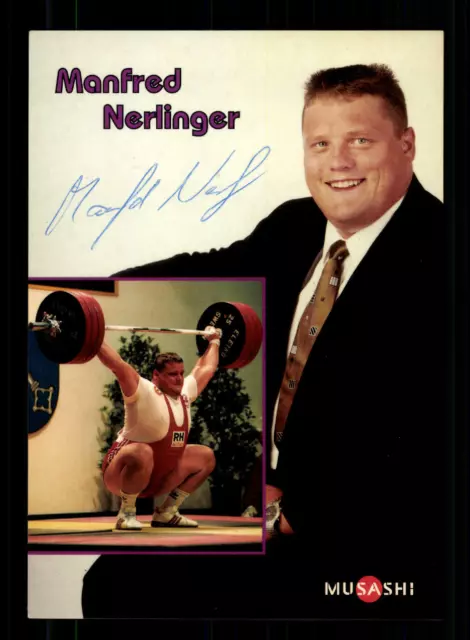 Manfred Nerlinger  Autogrammkarte Original Signiert Gewichtheben+A 220387