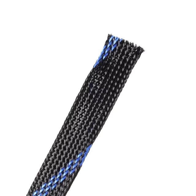 PET Cordon Protecteur 19.5Ft-16mm Fil Métier à tisser Câble Manchon Noir azul