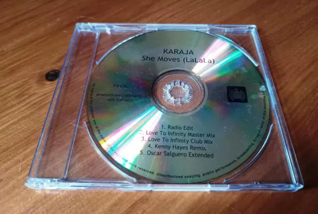 Karaja She Moves (La La La) Remixes promo CD includes rare Kenny Hayes remix