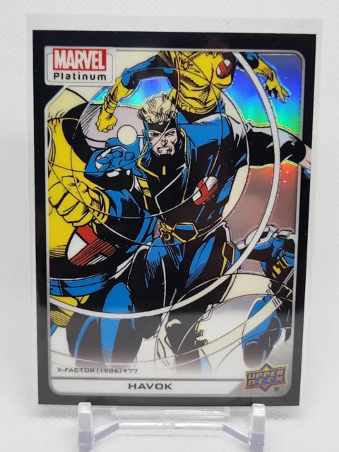 Havok 2023 Upper Deck Marvel Platinum Black Rainbow Parallel #194