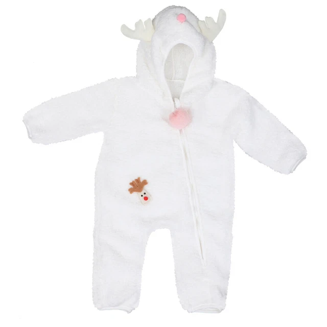 Tuta Bambino Neonato Tuta Natale Romper Vestiti Giacca Cappello Bambino
