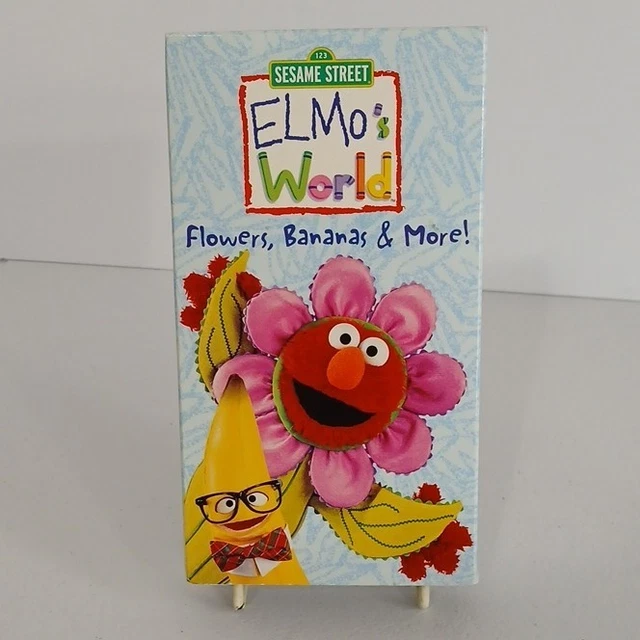 Elmo's Menu SESAME STREET ELMO'S World Flowers, Bananas & More! VHS 2000 £10.81 ...