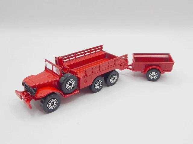 SOLIDO, DODGE 6X6 sable + remorque cuve, RARE PACKAGE D ORIGINE +livret