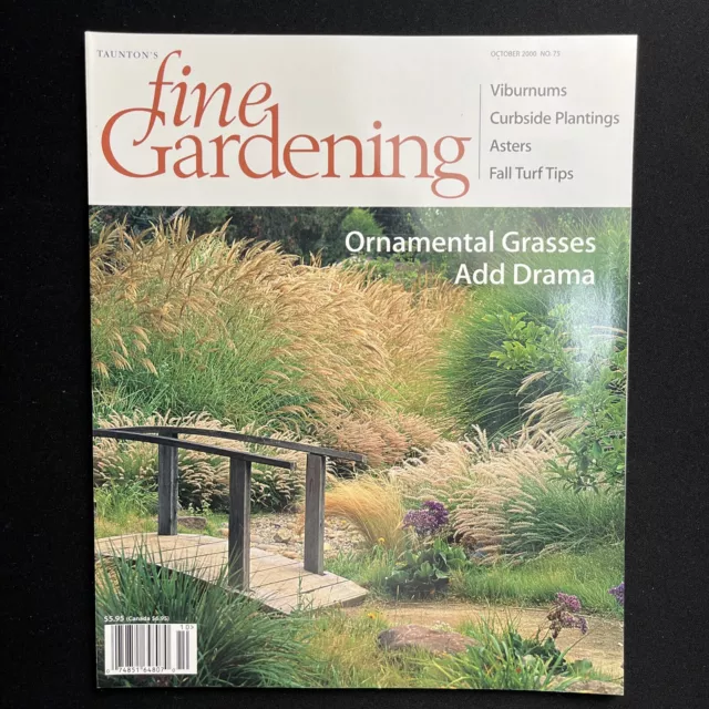 Taunton's Fine Gardening Oct 2000 No 75 Summer Color Roses Wisteria Ground Co