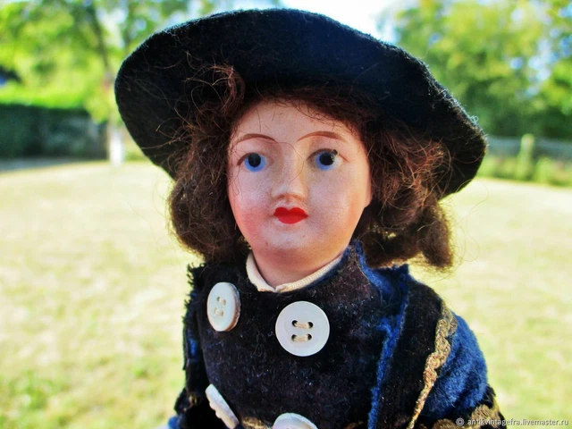 Poupée Ancienne Porcelaine SFBG - Bretonne 16 Cm - Unis Or - 1920