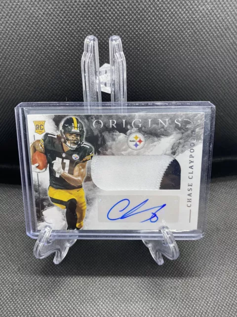 2020 Chase Claypool Panini Origins Rookie Patch Auto RPA RC #126 NFL Steelers