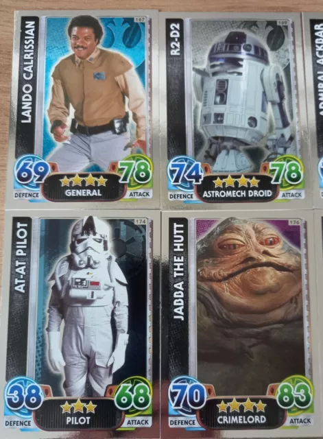 Star Wars Force Attax Topps Trading Card Game Silver Cards - Choose Your Card 2