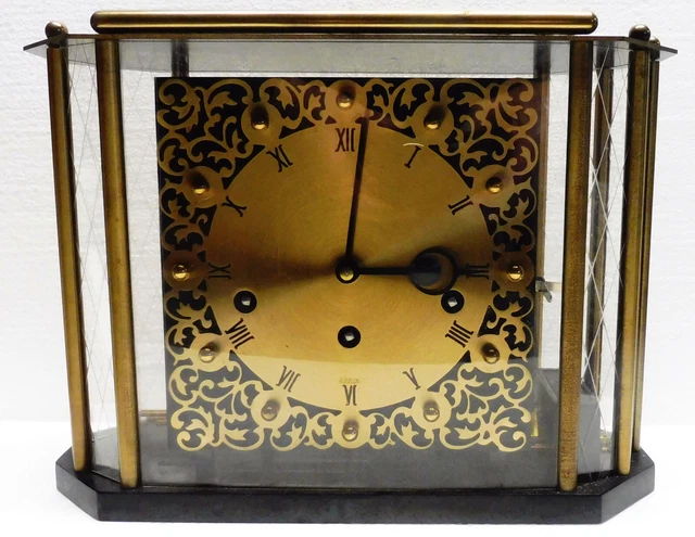 Ancienne PENDULE  mécanique  musicale FRANZ HERMLE deux airs années 1950