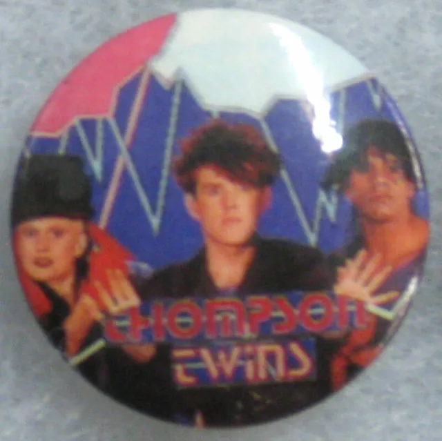 Thompson Twins - ORIG 80's Pin Badge Button for hat/jacket/shirt VTG New Wave 7