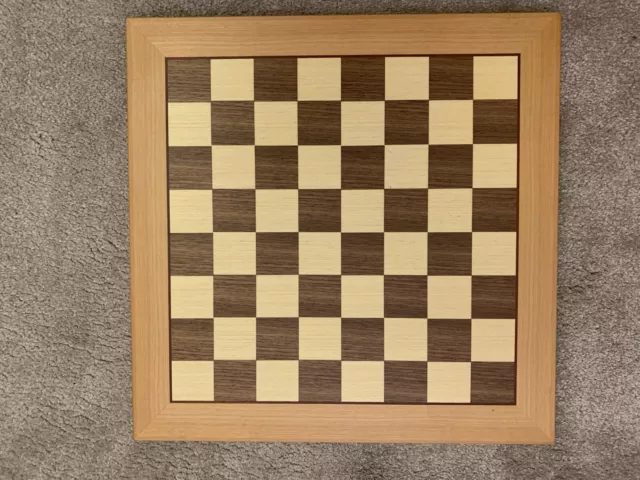 Vintage Wooden Chess Board - Inlaid Wood - 40 x 40cm - Sunrise?