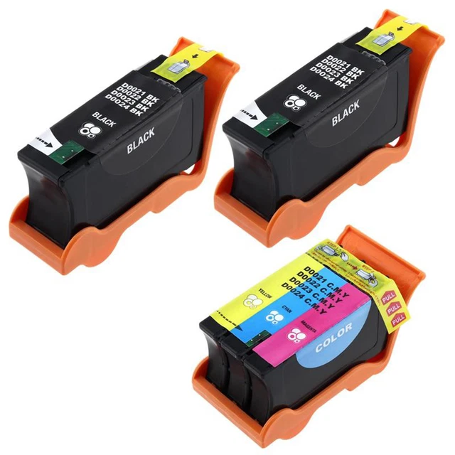 3PK: 2B+1C Ink Series 21 for DeLL V313 V313w V515w V715w