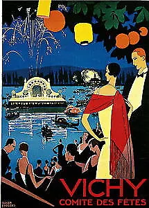 95279 1926 Vichy comite' des fetes France French Wall Print Poster AU