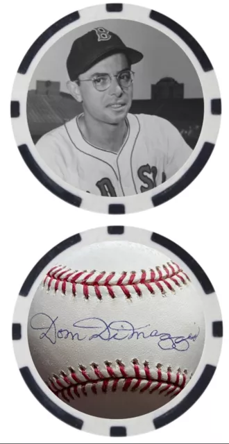 Dom Dimaggio - Boston Red Sox - Novelty Poker Chip ***Signed***