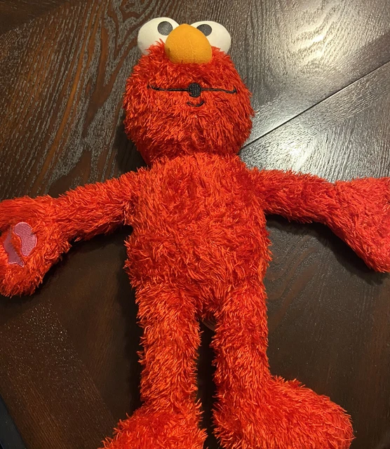 Sesame Street TALKING & KISSING ELMO 13" Plush STUFFED ANIMAL Toy Fisher-Price