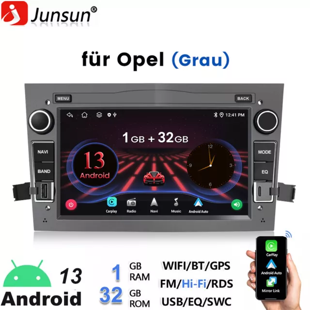 7" 1+32G Carplay GPS Autoradio Für Opel Astra H Navi GPS WIFI DAB+ Android13 SWC