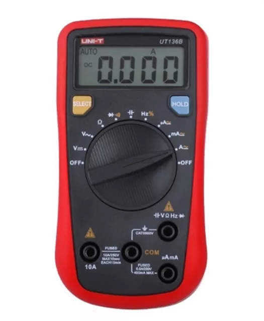 Uni-T UT136B Frequency Resistanc Digital Multimeters Auto-Ranging Handheld Ac wv