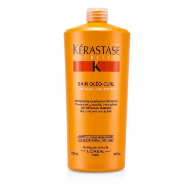 Kerastase Nutritive Bain Oleo-Curl Shampoo Dry, Curly And Unruly Hair 34 fl OZ